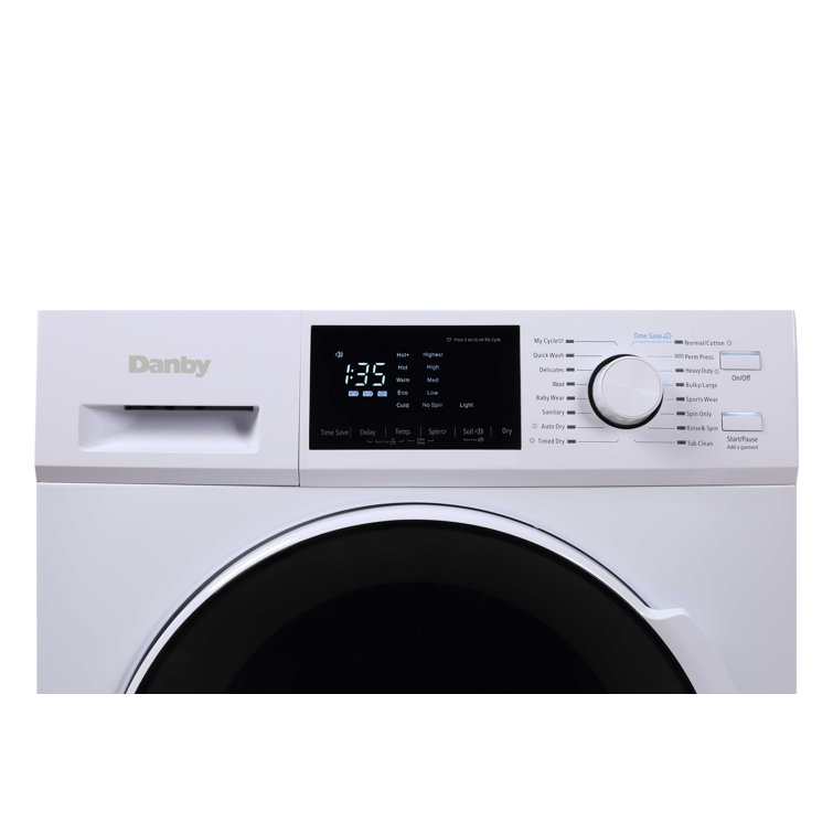 Danby Apartment Size AllInOne Combo Unit with 2.7 Cubic Feet Front Load Washer and 2.7 Cubic